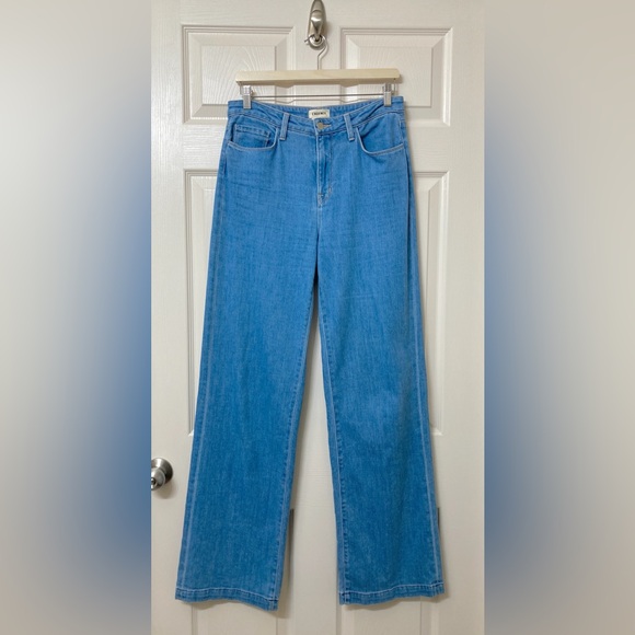 L’AGENCE Women’s Clayton High Rise Wide Leg Jeans in Salina Wash Size 29 - Picture 11 of 11